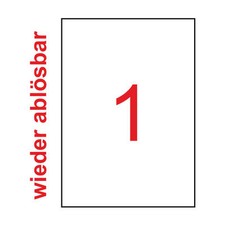 10 Blatt A4 Etiketten wieder