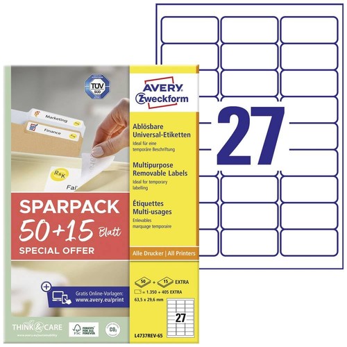 Avery zweckform l4737rev - avery, l4737rev-65