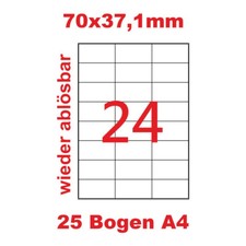 Etiketten 70x37,1 mm wieder