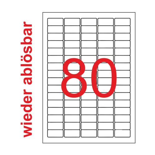 800 etiketten 6x16 mm - 800, 35,6x16,9