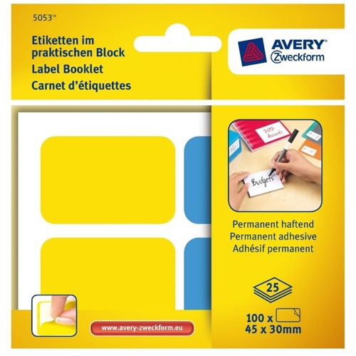 Avery etiketten block - etiketten,