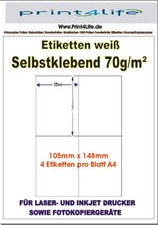 PREMIUM ETIKETTEN 105 x 148 MM
