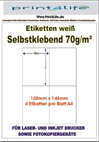 Premium etiketten 105 148 mm - 105,