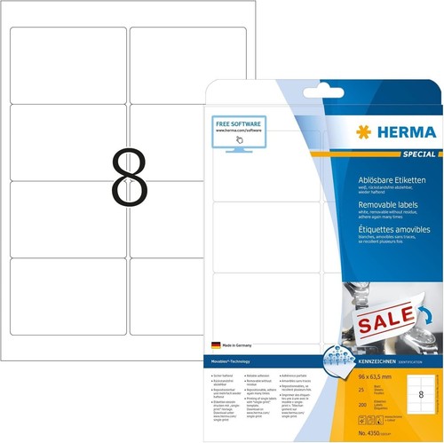 Herma 4350 universal etiketten - herma,