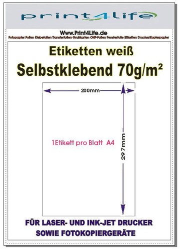 1000 drucker etiketten - 10-1000,