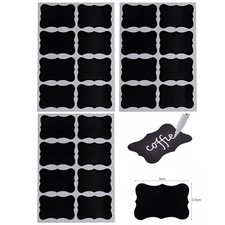 24 Selbstklebende schwarze PVC