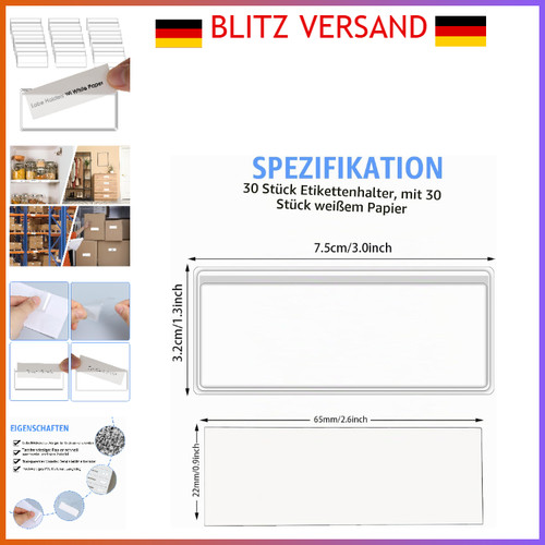 Selbstklebende etikettenhalter - selbstklebende,