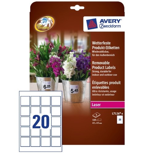 Avery 160x produkt - avery, produkt-etiketten