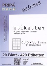 Etiketten wiederablösbare