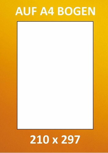 Etiketten 210 297 a4 - -,