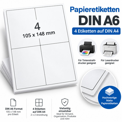 400 papier etiketten 105 x - etiketten,,