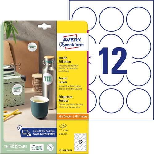 Avery zweckform etiketten - avery,