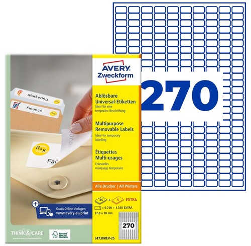 Avery l4730rev zweckform - l4730rev-25,