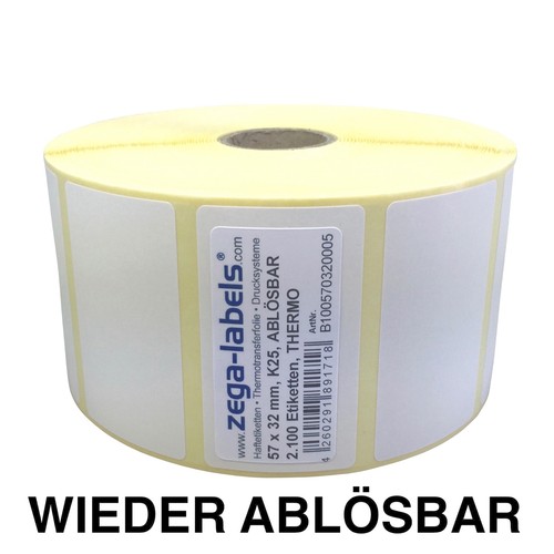 Thermo etiketten rolle 57 x - 57,