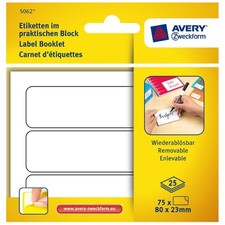 Avery Etiketten Block 75x